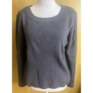 Splendid Charcoal Gray Rumi Rib Knit‎ Sweater Size Large NWT